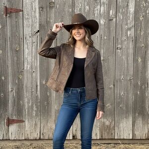 Women's Brown Leather Jacket